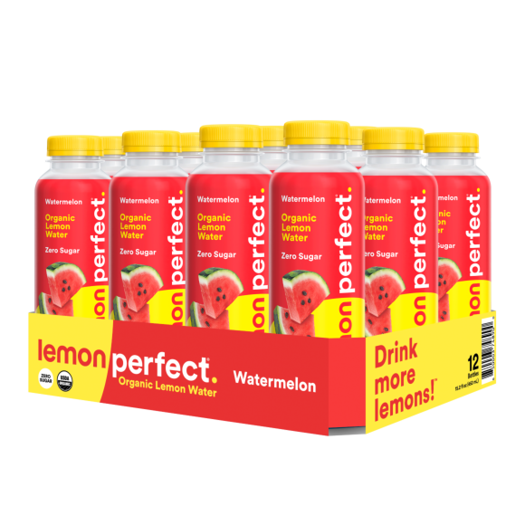 Lemon Perfect™ Watermelon Flavored Water 450ml Plastic Bottles (12 Pack)