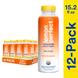 Lemon Perfect™ Peach Raspberry Flavored Water 15.2 oz Plastic