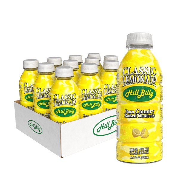 HillBilly® Classic Lemonade 0.5L Plastic bottle (12 Pack)