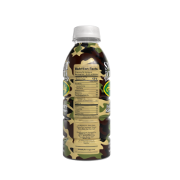 back label showing nutritional facts for a 0.5 liter bottle of hillbilly sweet iced tea flavor