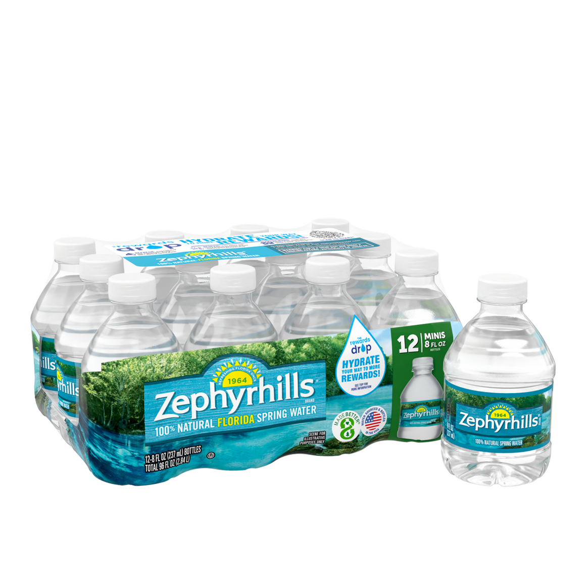 Zephyrhills® Spring Water | 8 oz 12-Pack | ReadyRefresh