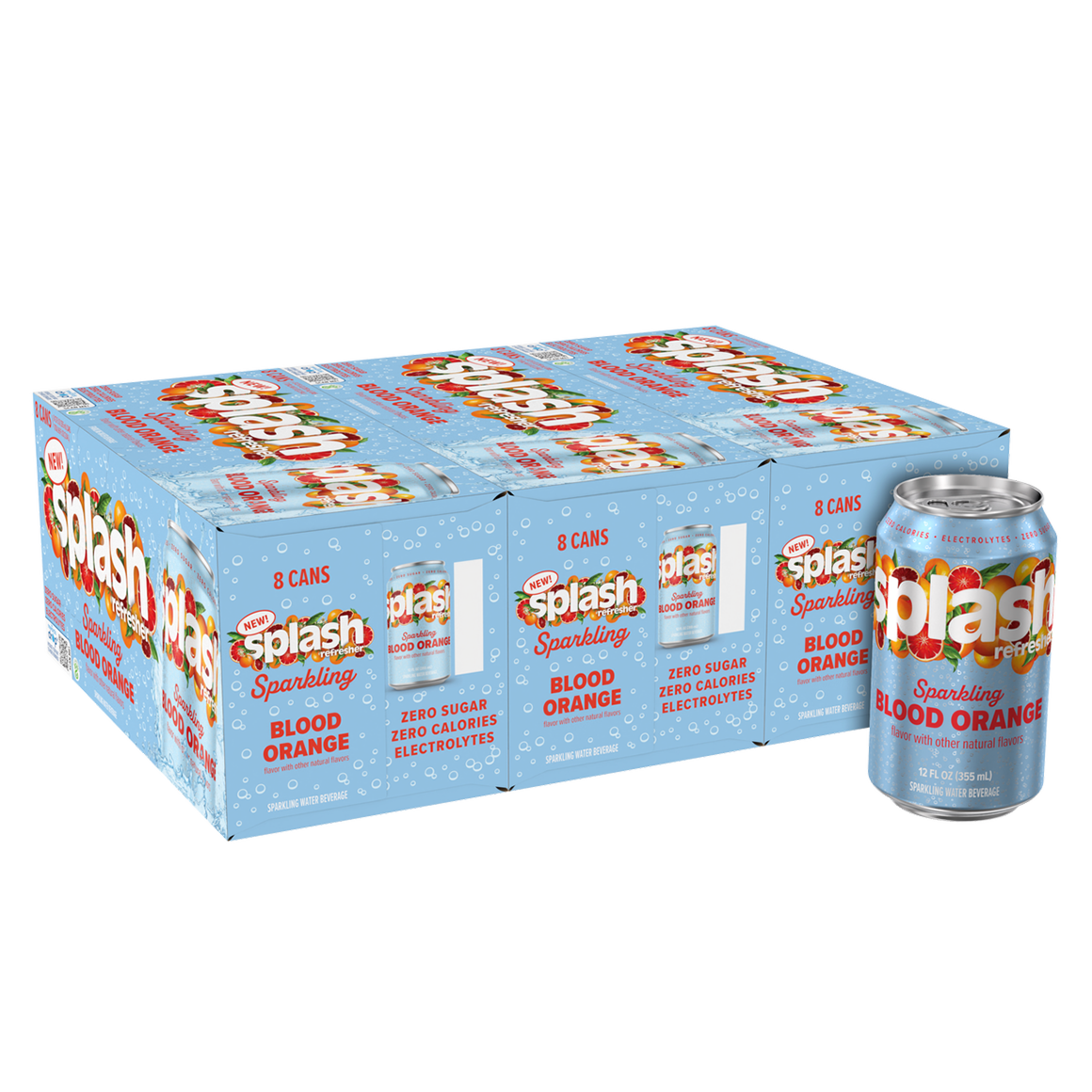  WATER キャンドル 440g Splash Refresher Blood Orange Flavored Sparkling Water 12oz Cans