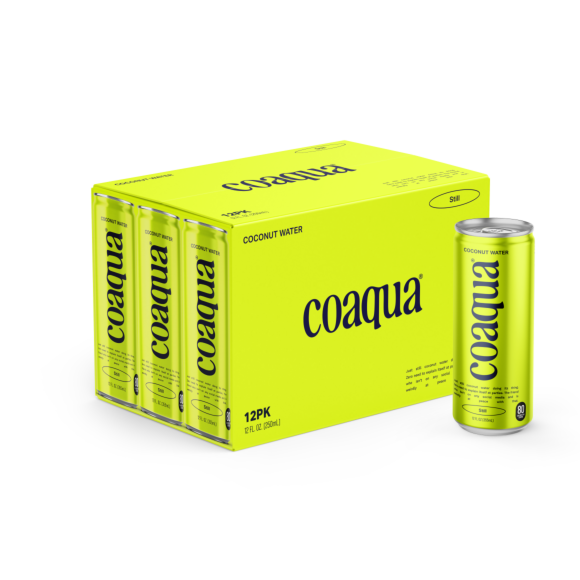 Coaqua Still Coconut Water, 12 oz, Can, Pack of 12