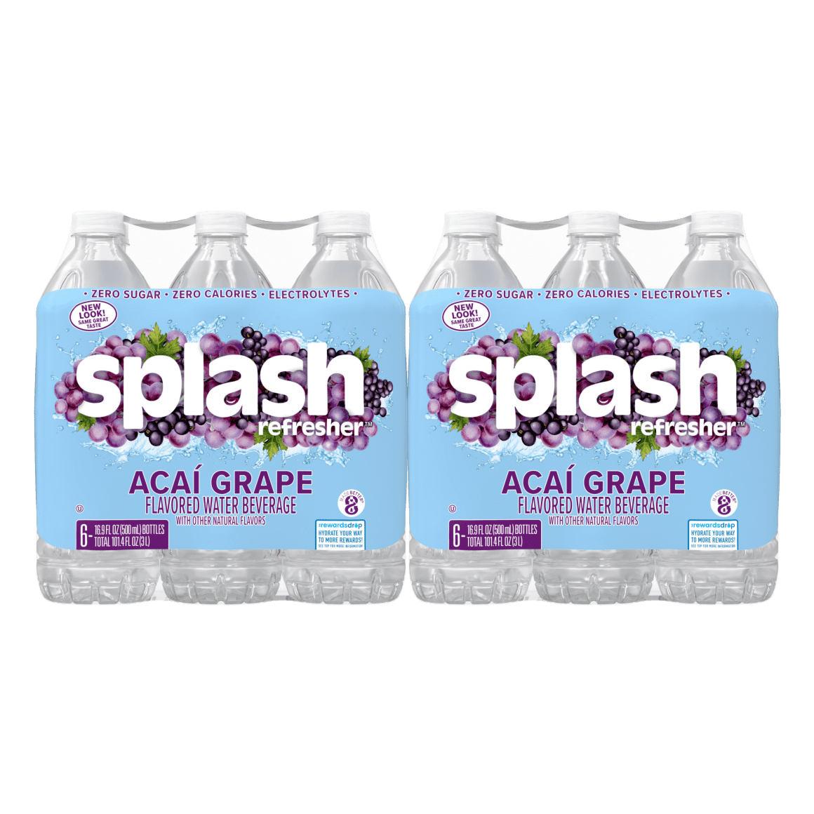 Splash Refresher™ Acai Grape Flavored Water | 16 ounce 24-Pack