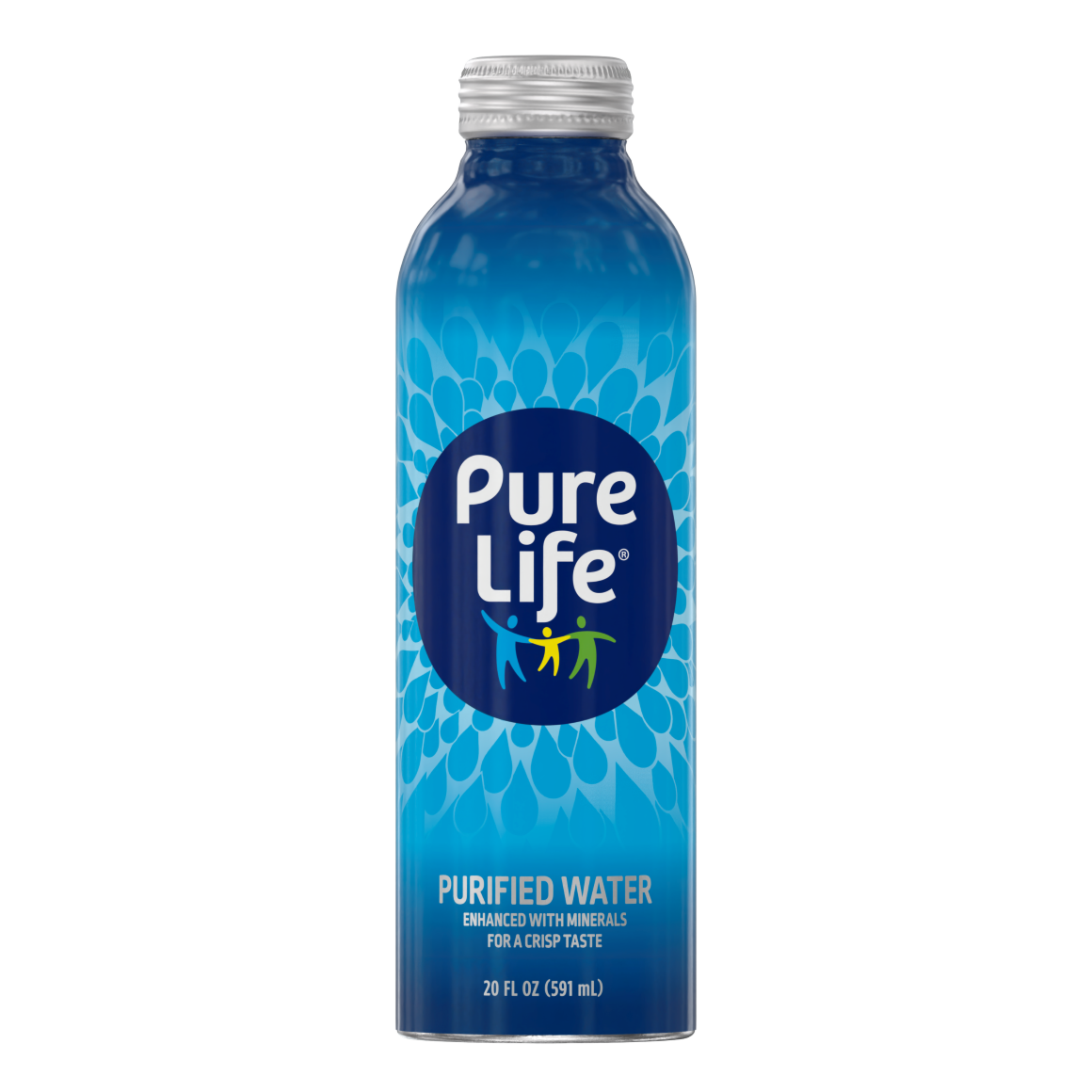 Pure Life® Purified Water Aluminum Bottle 20oz (18 Pack