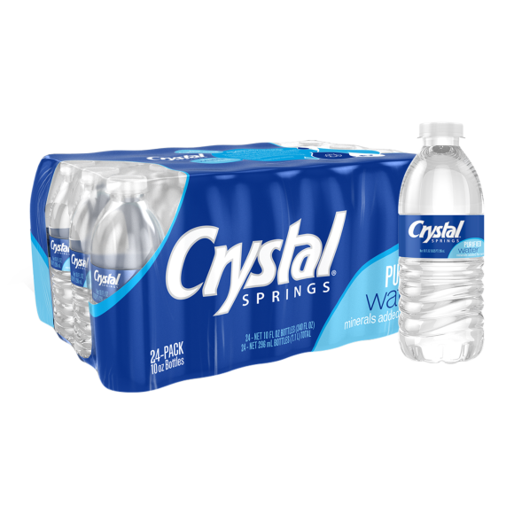 Crystal Springs® Purified Water 10 oz. Bottle (24 Pack)