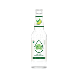 Asarasi® Organic Sparkling Peruvian Lime Tree Water 12 oz Glass Bottle (12 Pack)