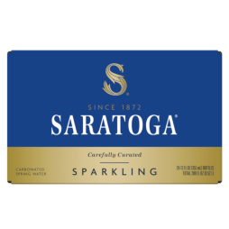 Saratoga&reg; Sparkling Spring Water 12 Fl Oz Glass Bottle (24 Pack)
