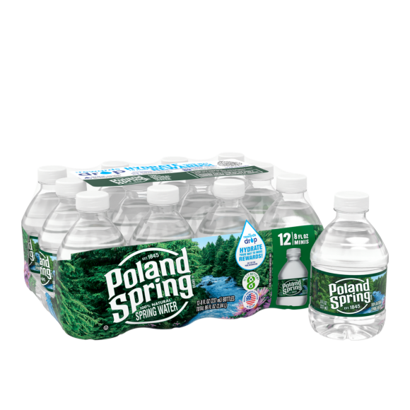 Poland Spring® Bottled Water  8 oz Mini Bottles 12-Pack