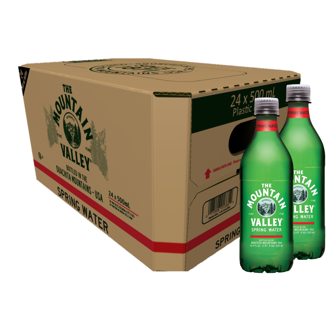 Mountain Valley Spring Water .5 Liter (16.9 oz.) Bottle (24 Pack