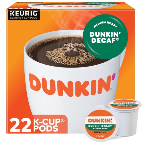 Dunkin Donuts Decaf K Cup Pod 22 Count