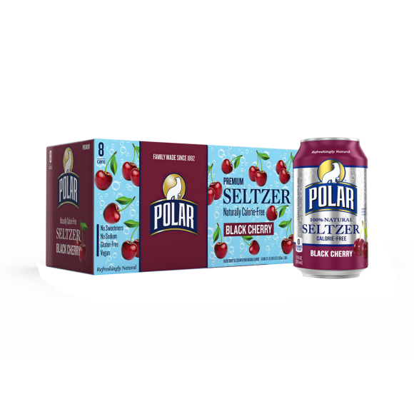 Polar Black Cherry Sparkling Water Can 12 Oz
