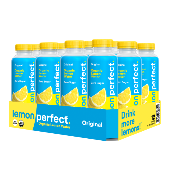 Lemon Perfect™ Original Lemon Flavored Water 450ml Plastic Bottles (12 Pack)