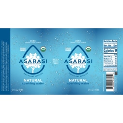 asarasi organic sparkling tree water natural flavor nutrition facts ingredients list