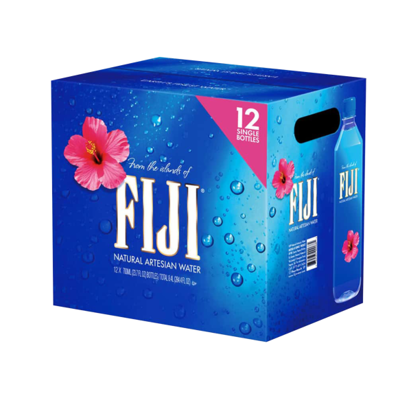 FIJI Artesian Water 700 ml (23.6 oz.) Sport Cap Bottle (12 Pack)