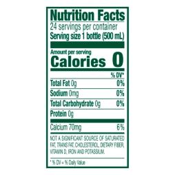 ingredients for perrier unflavored sparkling water