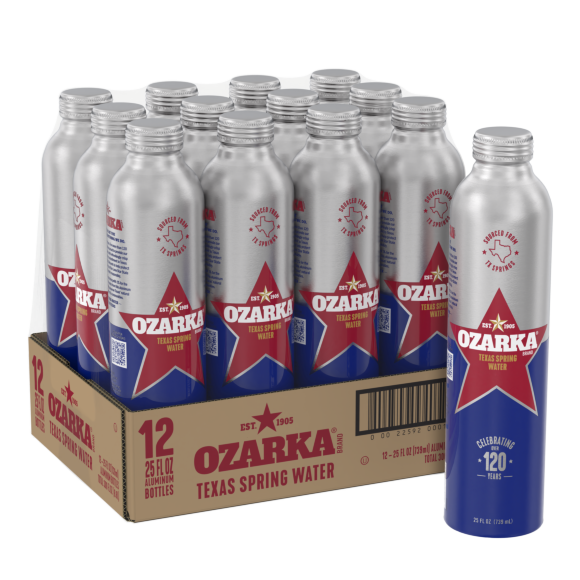 Ozarka® Spring Water Aluminum Bottle 25oz (12 Pack)