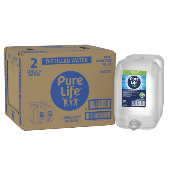 Pure Life® Distilled Water 2.5 Gallon (2 Pack)