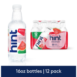 Hint® Watermelon Infused Water 16 FL Oz Plastic Bottles (12 Pack)