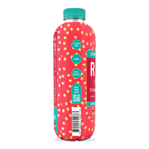 ROAR® Organic Electrolyte Infusions Strawberry Lemonade 18 FL Oz Bottles (12 Pack) Image2