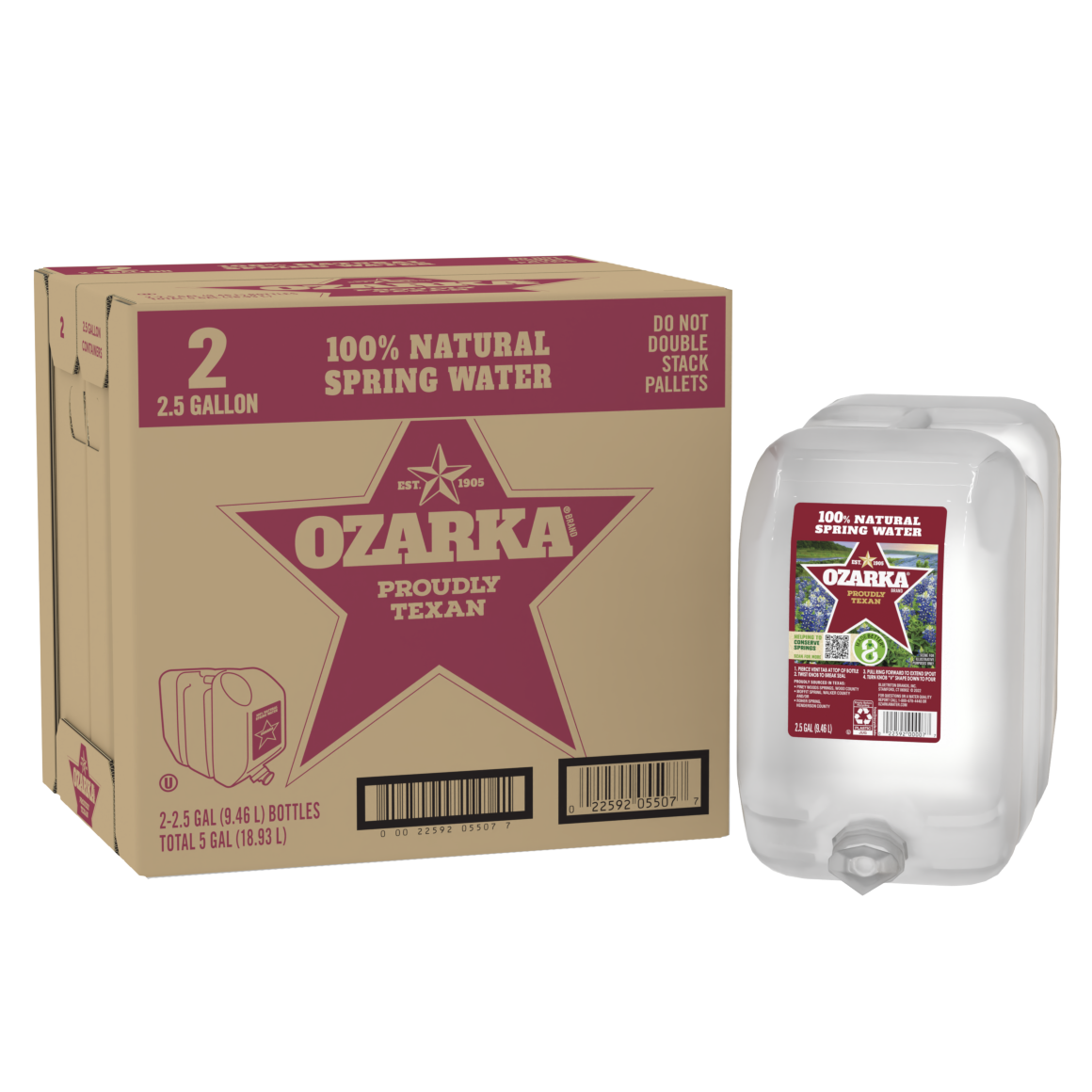 Ozarka® Spring Water | 2.5-Gallon 2-Pack | ReadyRefresh