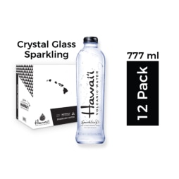 Hawaii Volcanic™ Naturally Alkaline Sparkling Water 777mL Glass Bottle (12 Pack)