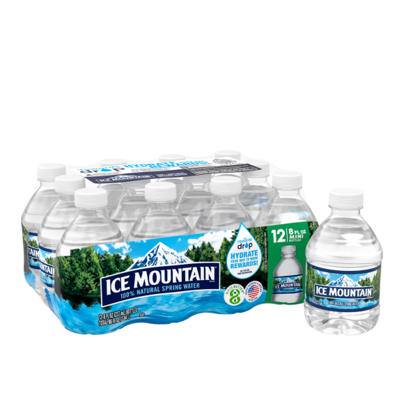 Ice Mountain® Spring Water, 8 oz 12-Pack