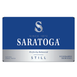 Saratoga&reg; Natural Spring Water 12 Fl Oz Glass Bottle (24 Pack)