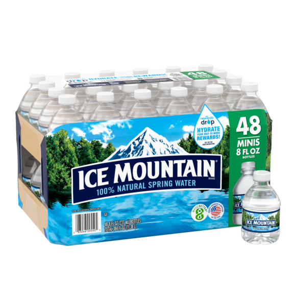 ICE MOUNTAIN Brand 100% Natural Spring Water, 16.9-ounce bottles