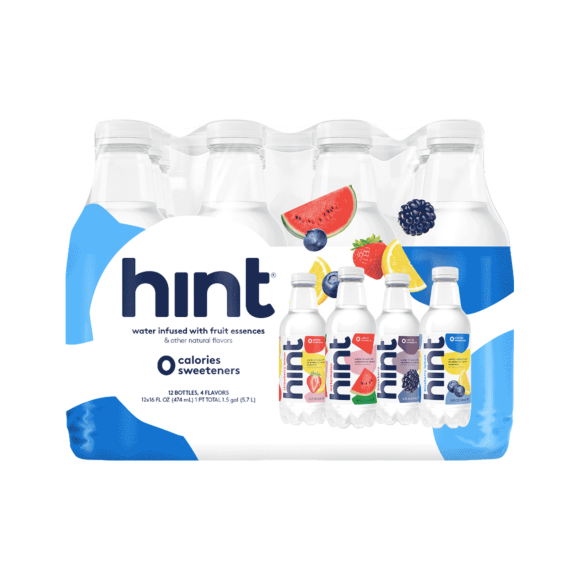 Hint® Water White Variety Pack 16 FL Oz Plastic Bottles (12 Pack)