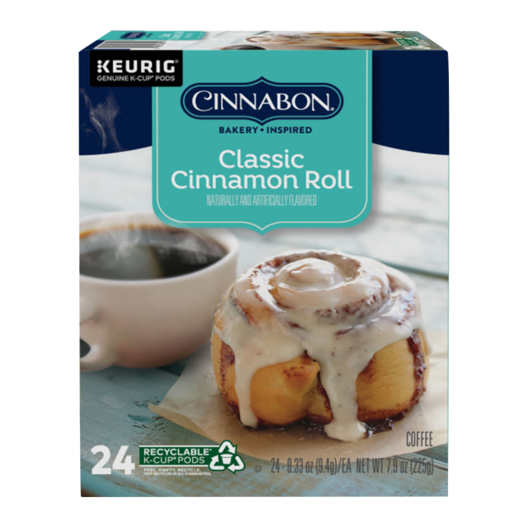 Cinnabon Classic Cinnamon Roll K Cup Pod 24 Ct