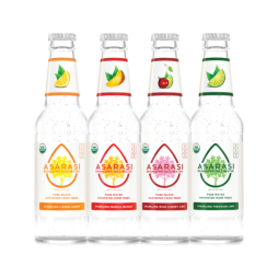 Asarasi® Organic Sparkling Tree Water Variety Pack 12 oz Glass Bottle (12 Pack)