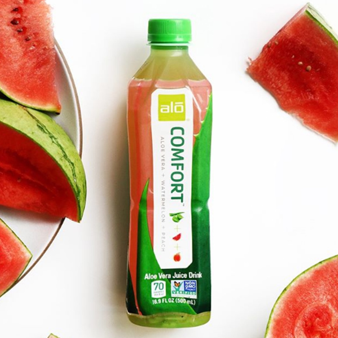 ALO Comfort Aloe Vera Infused Beverage Watermelon Peach 12 Pack ReadyRefresh