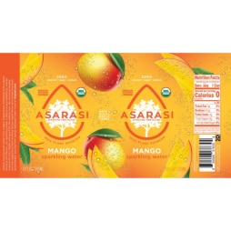 asarasi organic sparkling tree water mango flavor nutrition facts ingredients list