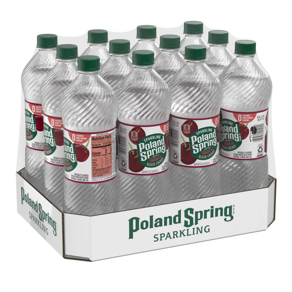 Poland Spring® Black Cherry Sparkling Water Image1