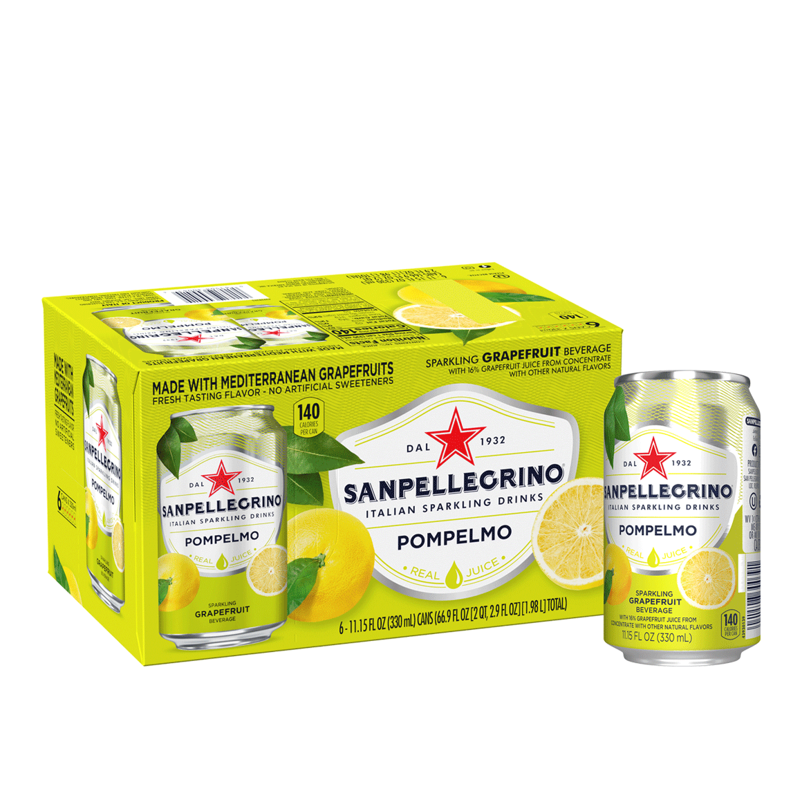 Sanpellegrino® Italian Sparkling Drinks - Pompelmo/Grapefruit