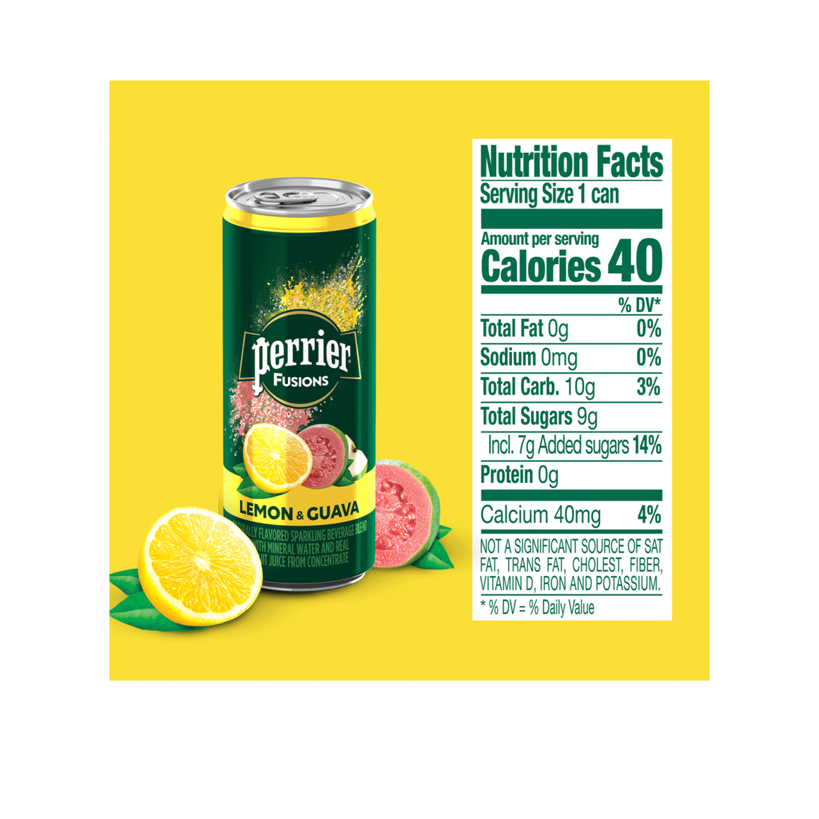 Perrier® Fusions Carbonated Mineral Water - Lemon Guava Image3