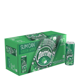 Perrier® Sparkling Carbonated Mineral Water Slim Cans - Green Apple Perrier® Sparkling Carbonated Mineral Water Slim Cans - Green Apple