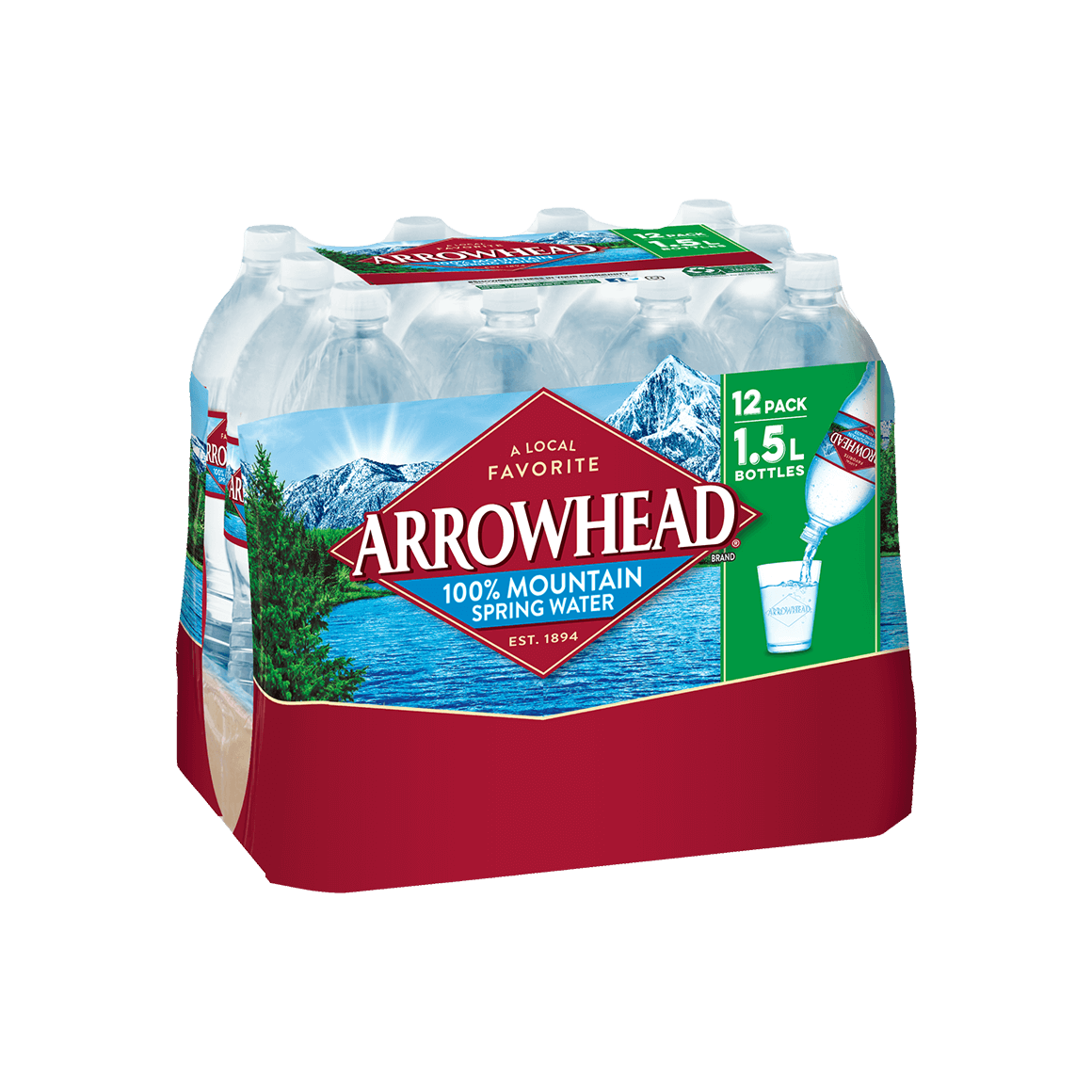Arrowhead Spring Water 1 5 Liter 12 Pack Readyrefresh