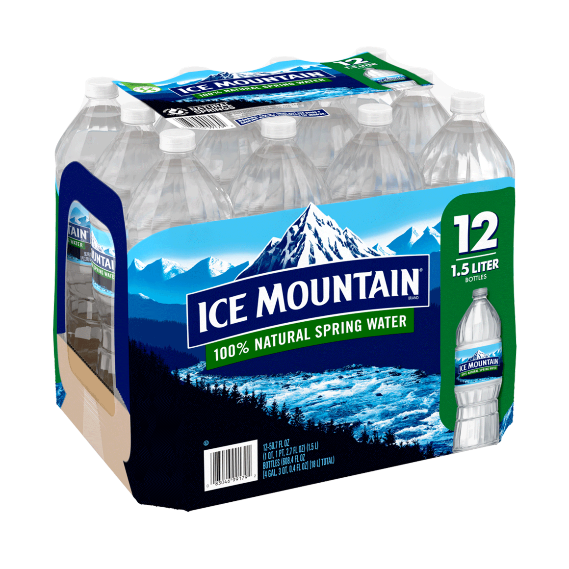 Ice Mountain Spring Water 1 5 Liter 12 Pack Readyrefresh