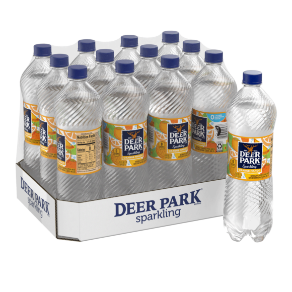Deer Park® Brand Sparkling 100% Natural Spring Water - Orange Mango