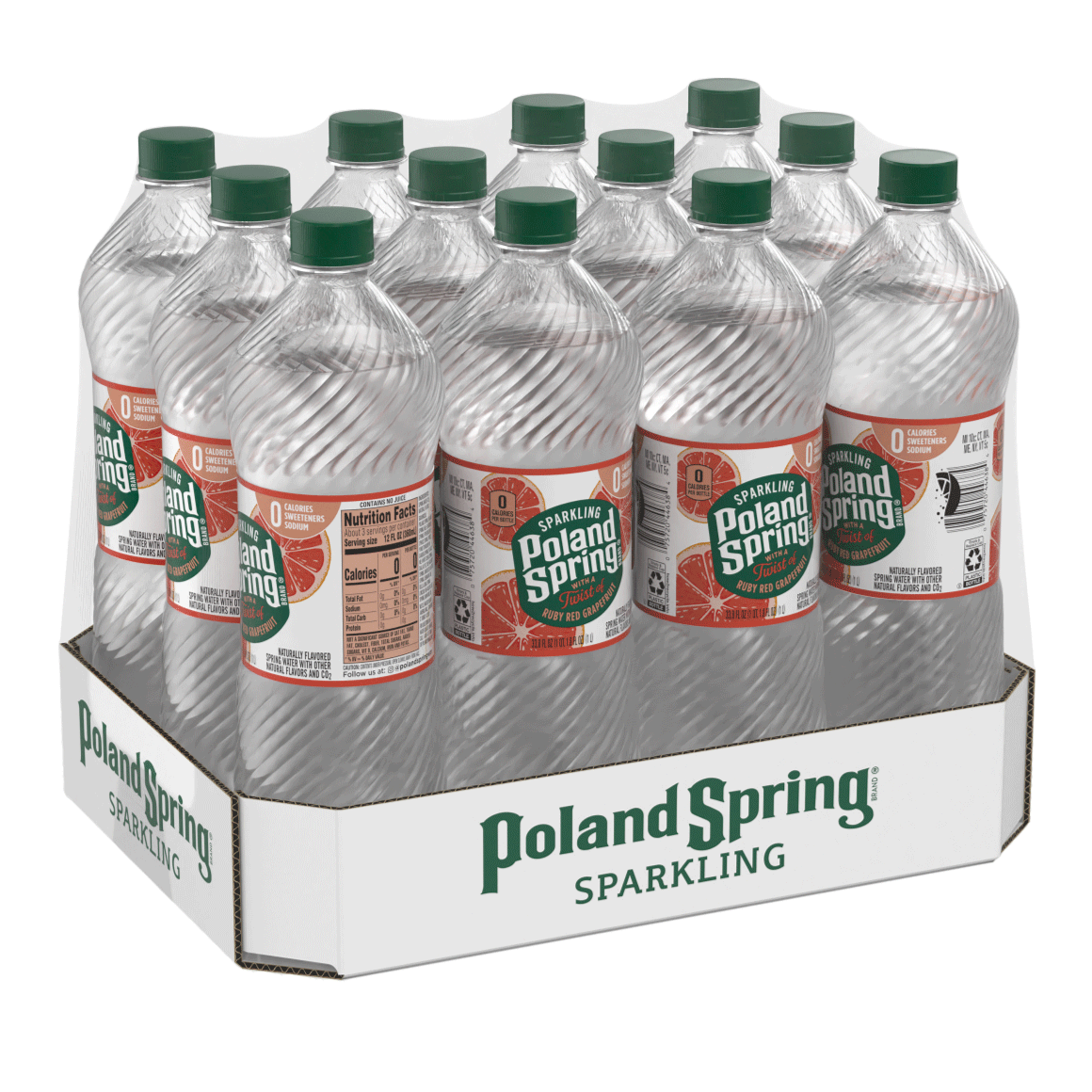 Poland Spring® Ruby Red Grapefruit Sparkling Water Image1