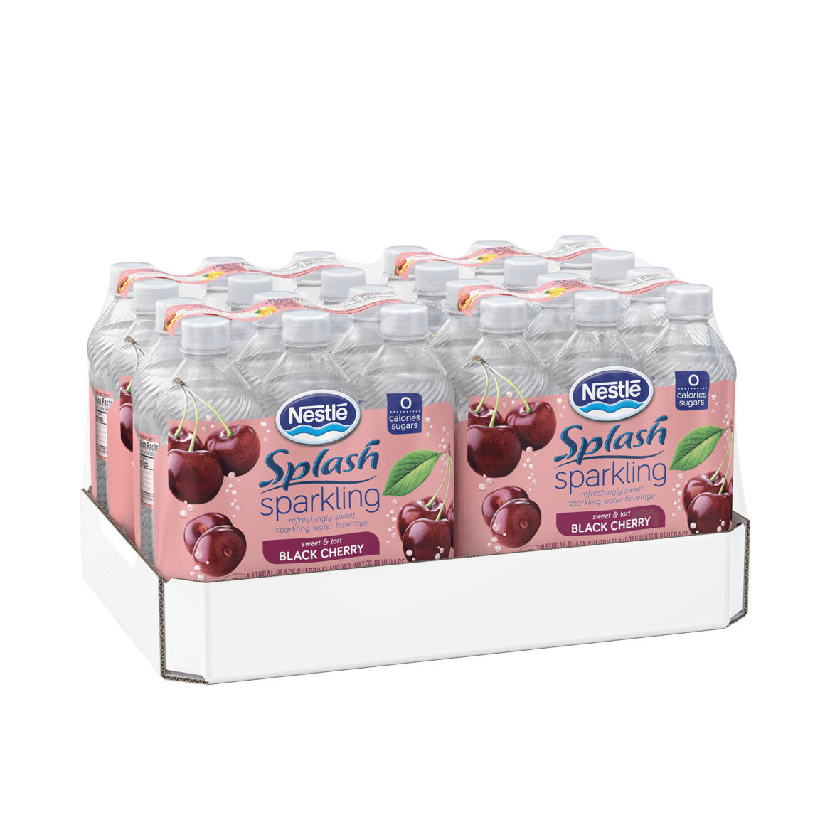 Nestlé® Splash Black Cherry Sparkling Water & Fruit Beverage Image2