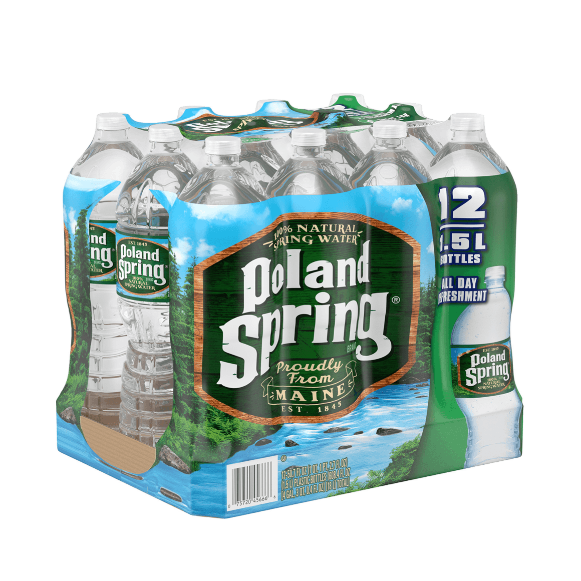 Poland Spring® Bottled Water 1.5 Liter 12Pack ReadyRefresh