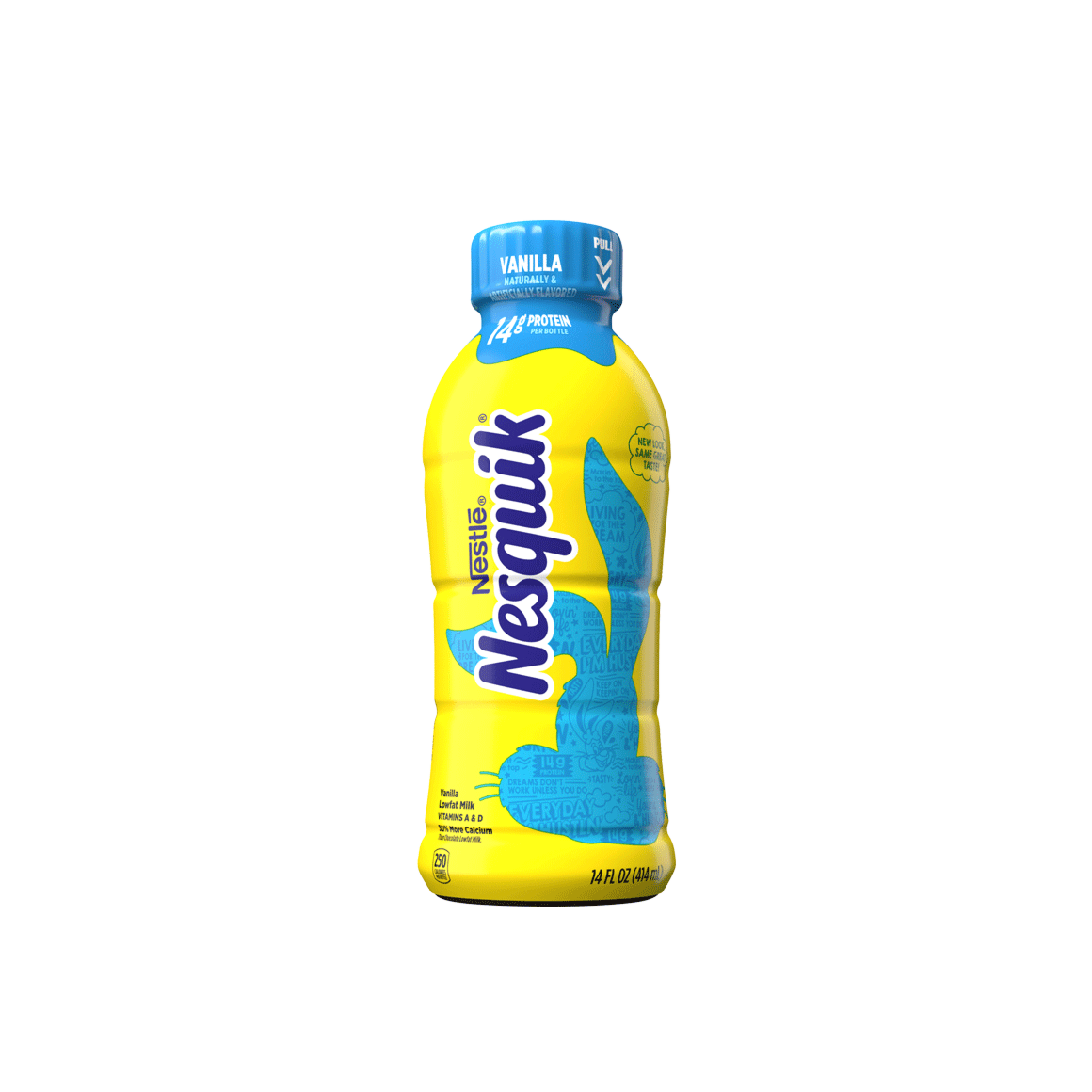 12 pack of 14 oz bottles of nesquik vanilla milk