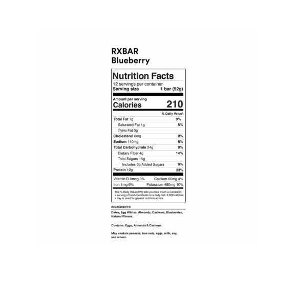 RXBAR® Blueberry Protein Bar 12 ct ReadyRefresh