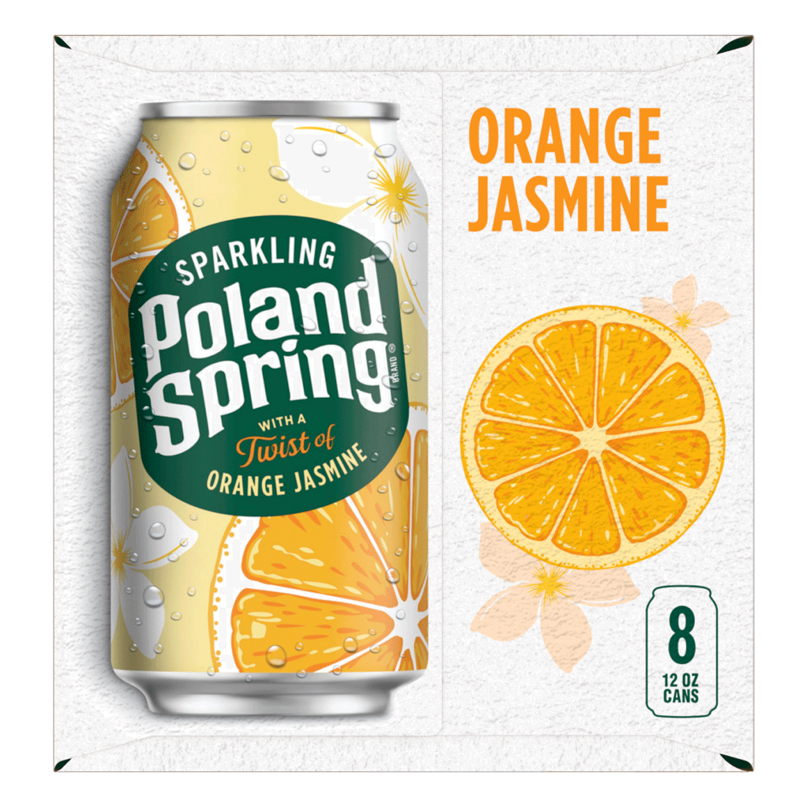 Poland Spring® Jasmine Orange Sparkling Water Image2