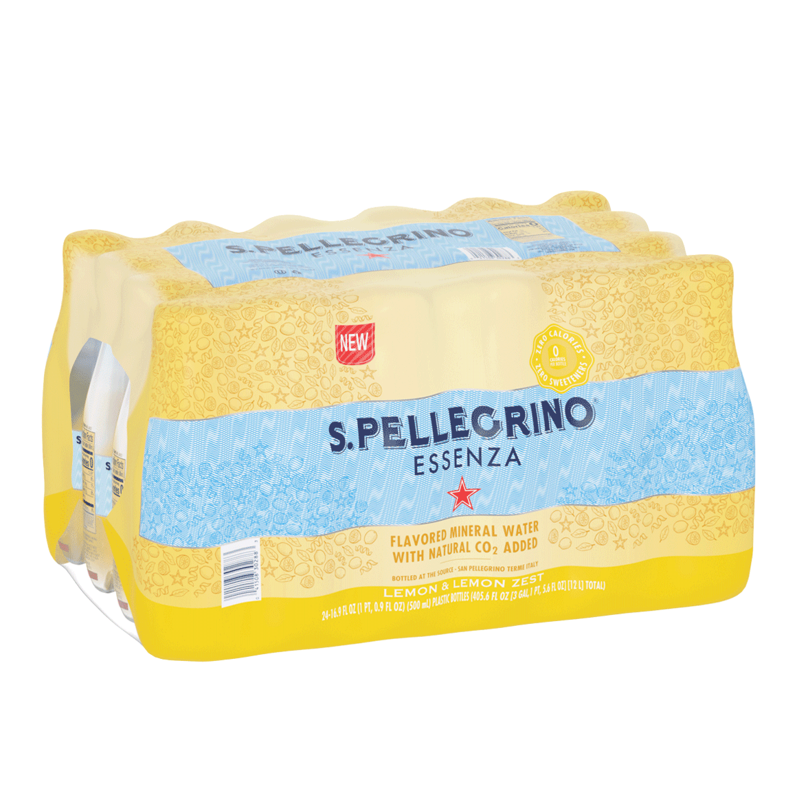 S.Pellegrino® Essenza™ Lemon & Lemon Zest Sparkling Natural Mineral Water - Plastic Image1