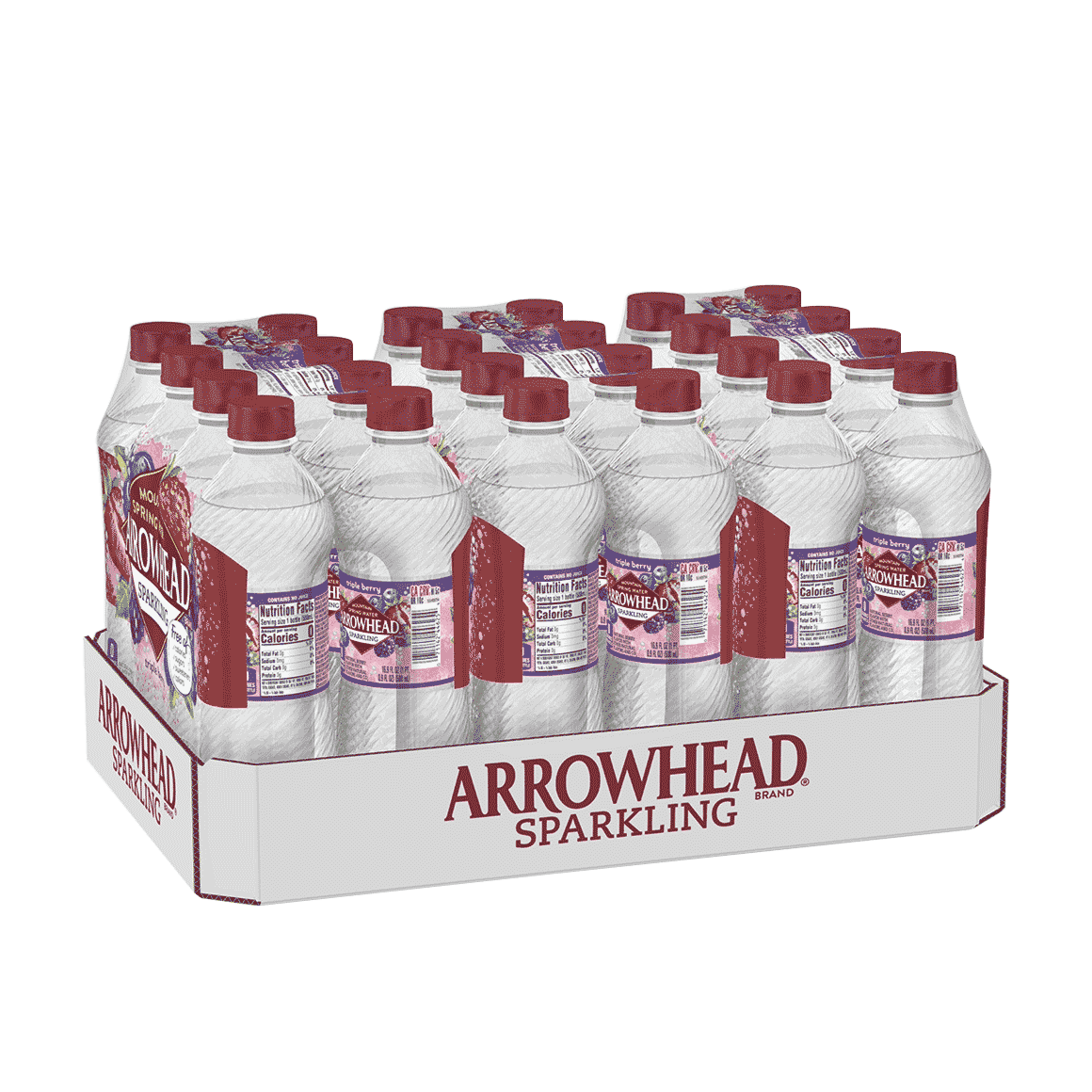 Arrowhead® Brand Sparkling 100% Mountain Spring Water - Triple Berry Image2