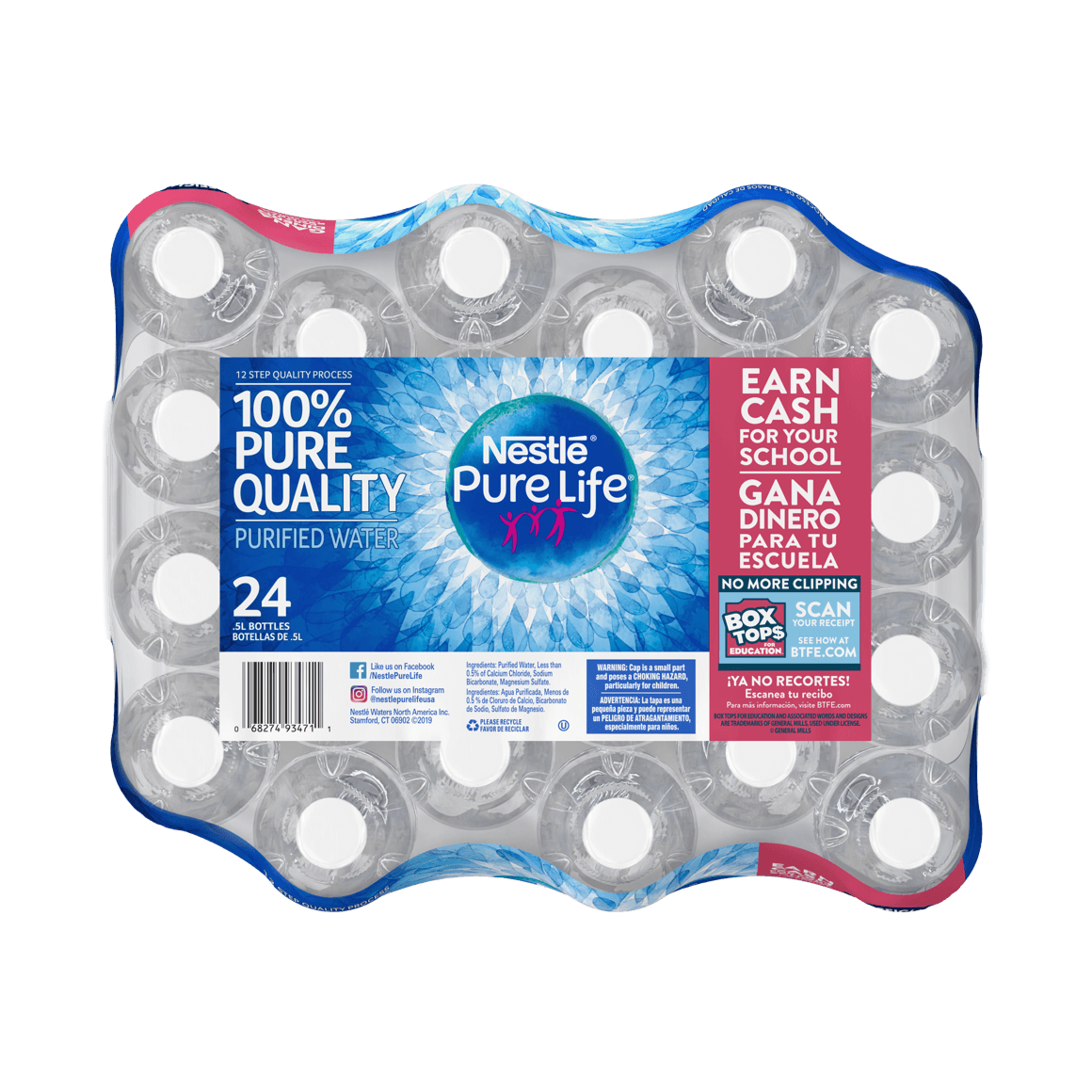 Nestle Pure Life Purified Water 16 Oz 24 Pack Readyrefresh